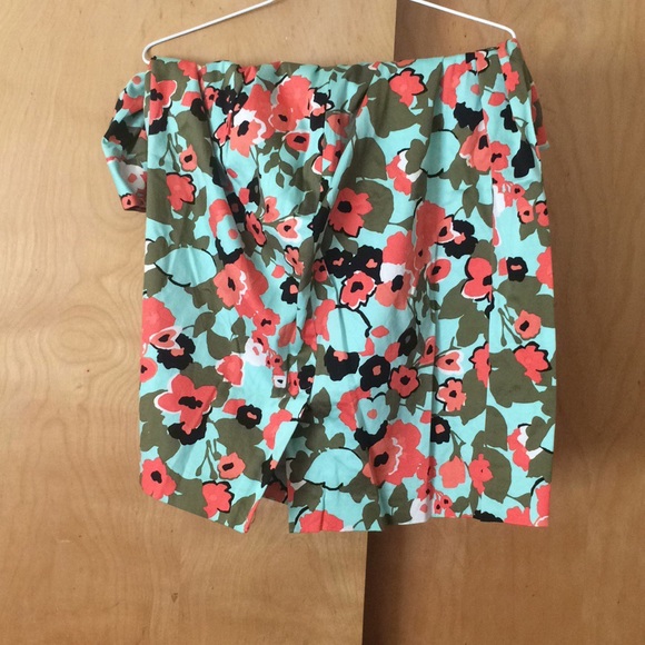 Lane Bryant Dresses & Skirts - Lane Bryant Floral Pencil Skrt Olive Green &Orange